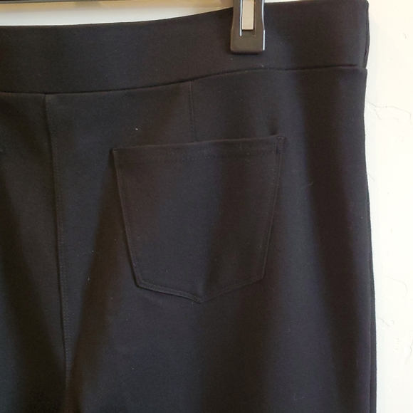 Black Pull On Women's Straight Leg Pants XL - Picture 4 of 8